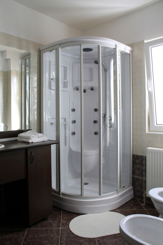 Compact Modern Shower in a Small Bathroom